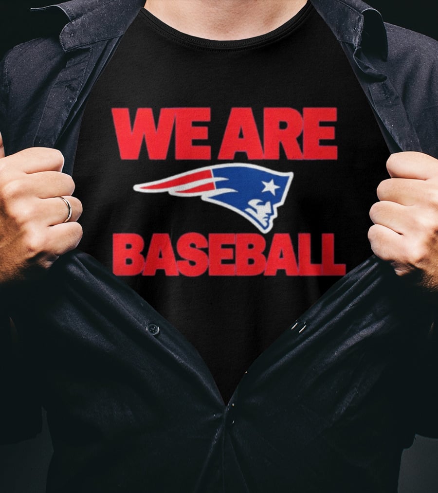 We Are Baseball Patriotic Sports Fusion T-Shirt