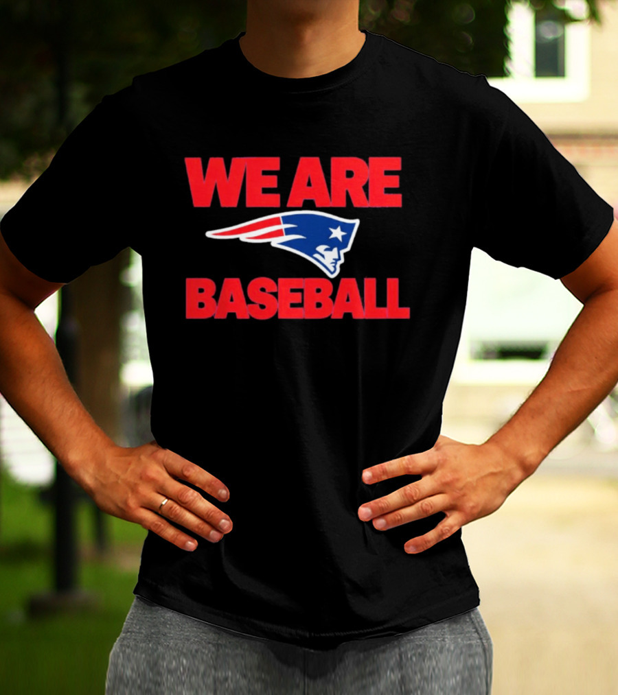 We Are Baseball Patriotic Sports Fusion T-Shirt