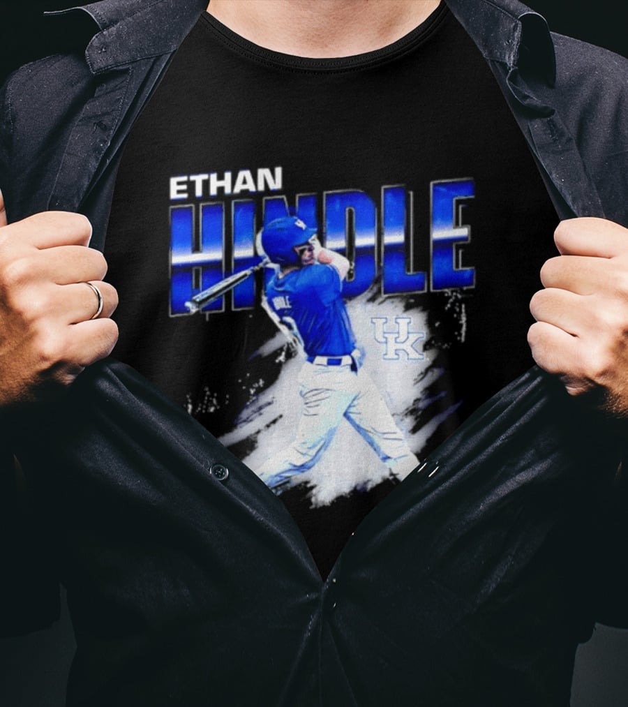 Ethan Hindle Kentucky Wildcats NCAA Baseball Player UK T-Shirt