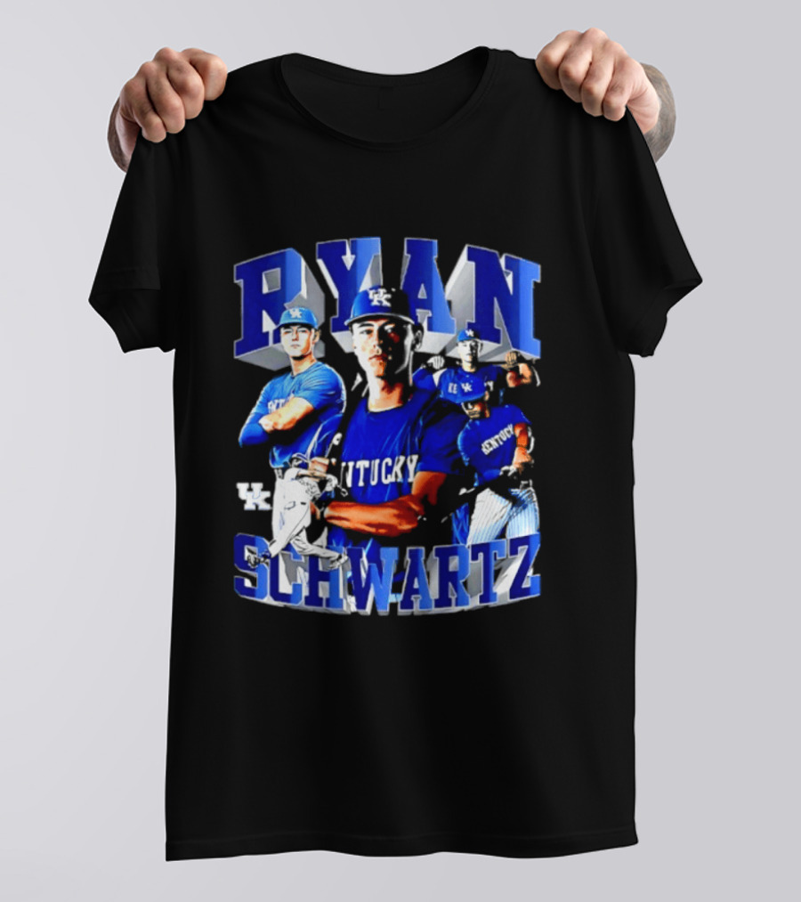Ryan Schwartz Kentucky Wildcats NCAA Baseball Player T-Shirt