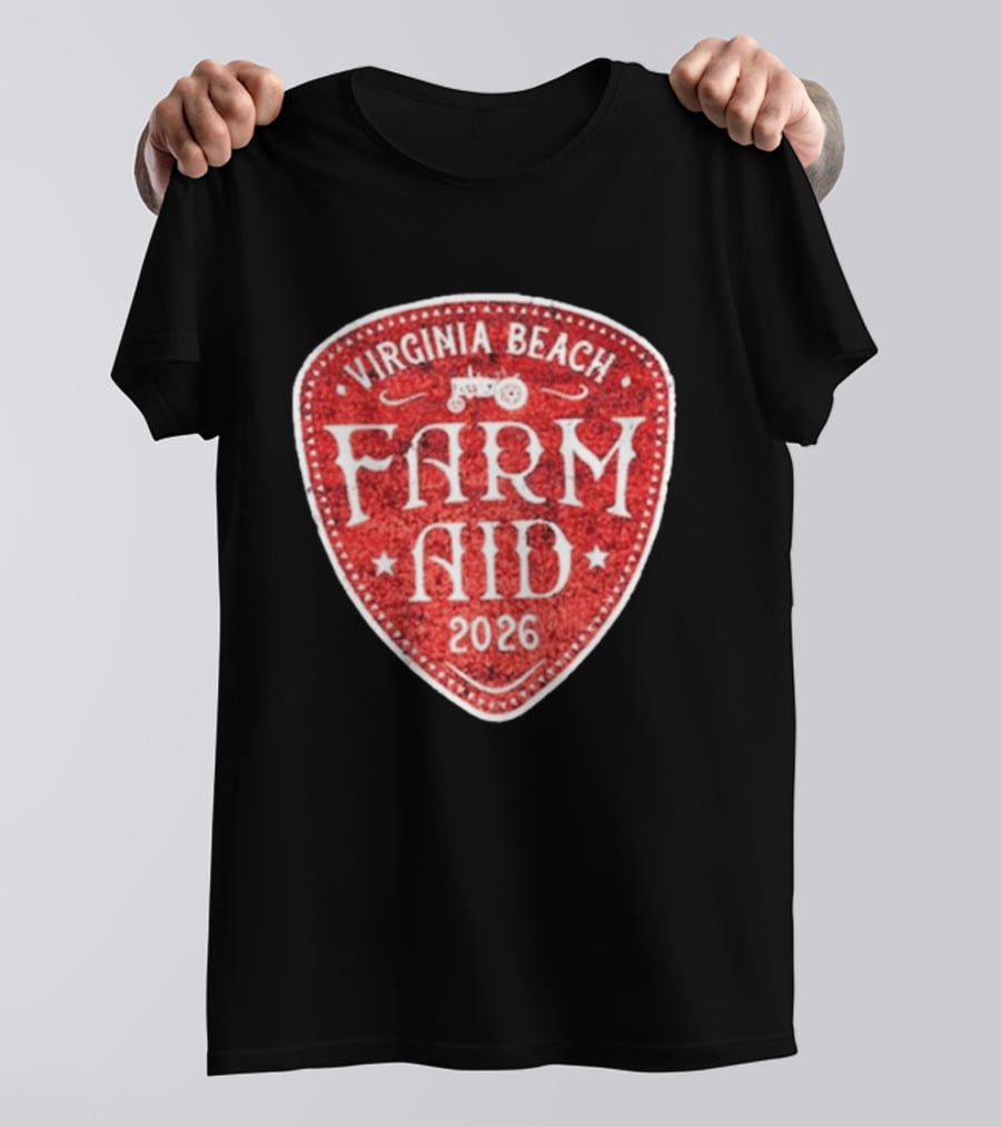 Virginia Beach Farm Aid 2026 Vintage Tractor T-Shirt