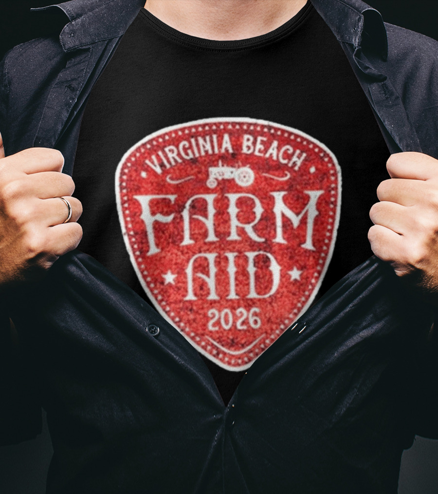 Virginia Beach Farm Aid 2026 Vintage Tractor T-Shirt
