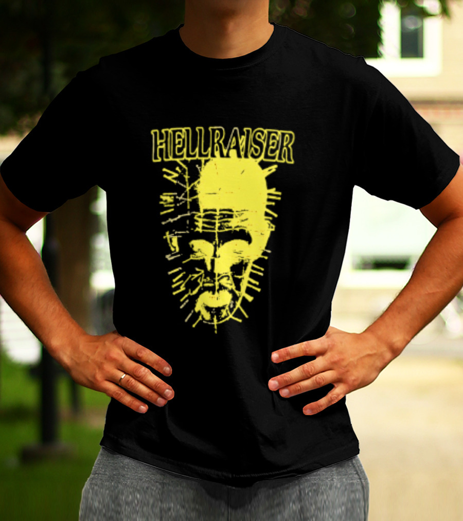 Hellraiser Pinhead Clive Barker Horror Movie Swag Head T-Shirt