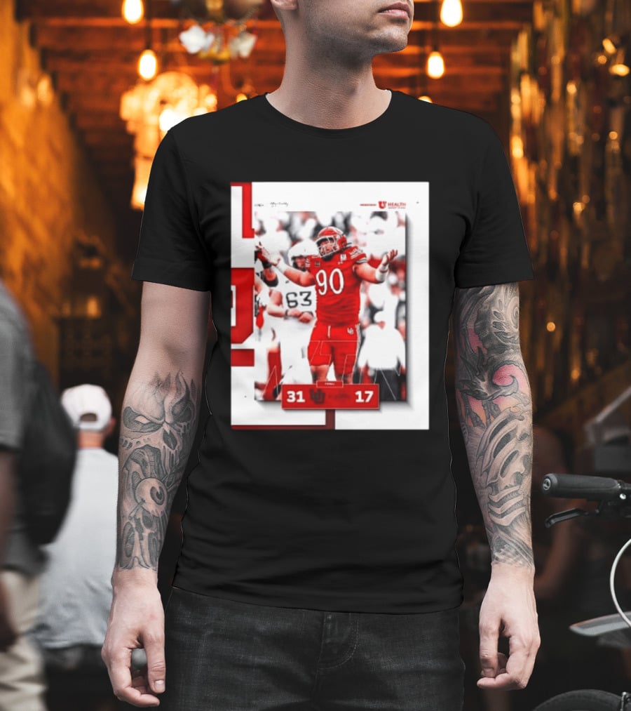 Utah Utes 31 17 Iowa State Cyclones 2026 Football Score Victory Celebration T-Shirt
