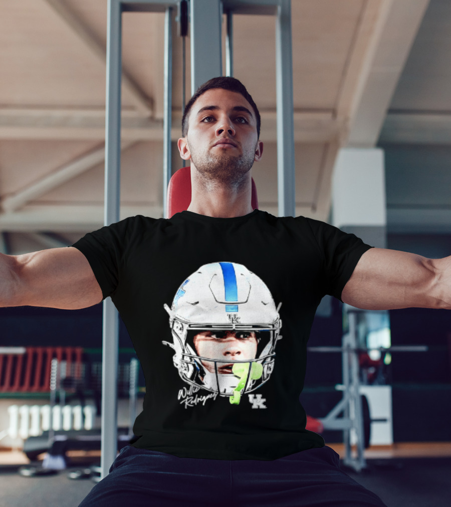 Willie Rodriguez Kentucky Wildcats Football Swag Head Design 81 NCAA T-Shirt
