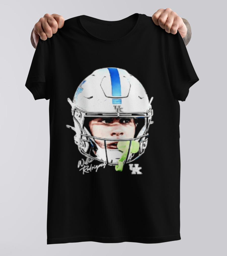 Willie Rodriguez Kentucky Wildcats Football Swag Head Design 81 NCAA T-Shirt