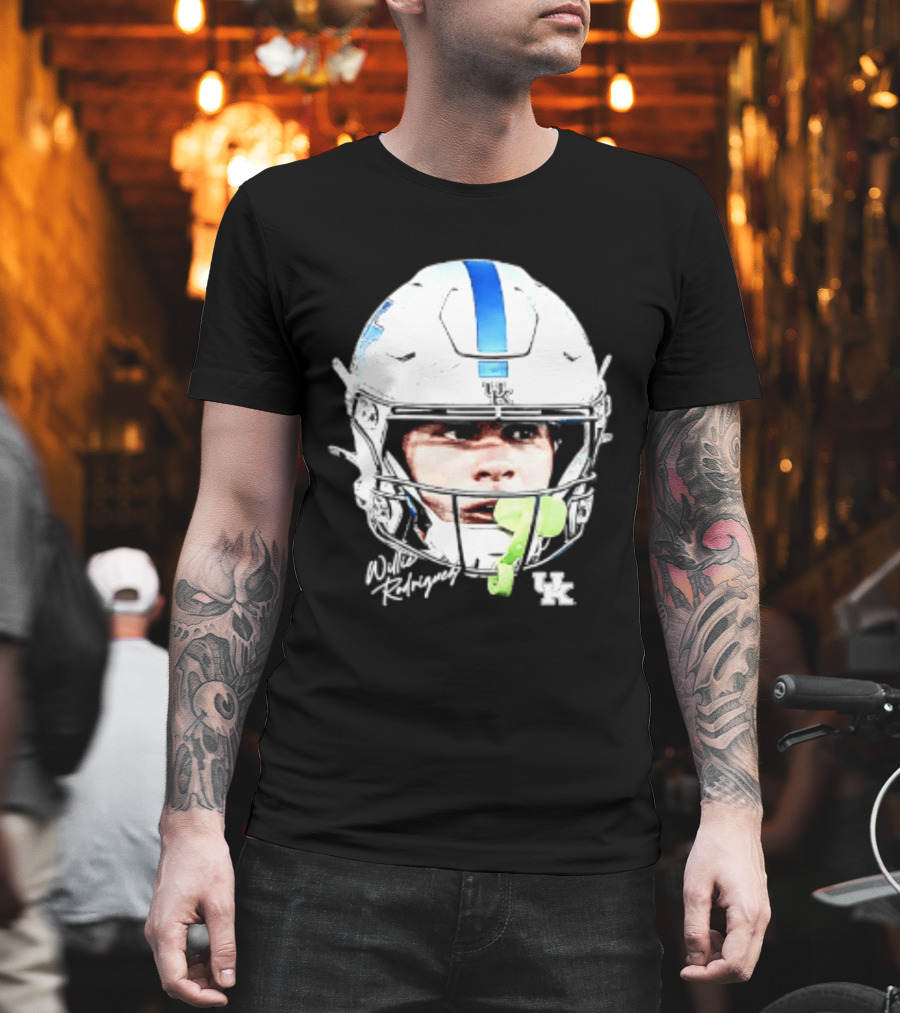 Willie Rodriguez Kentucky Wildcats Football Swag Head Design 81 NCAA T-Shirt