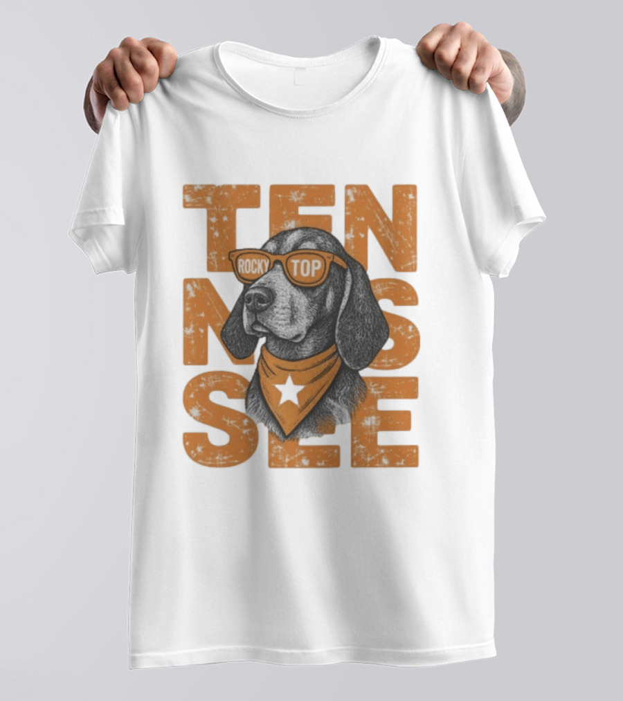 Comfort Colors Rocky Top Tennessee Dog Sunglasses Football T-Shirt