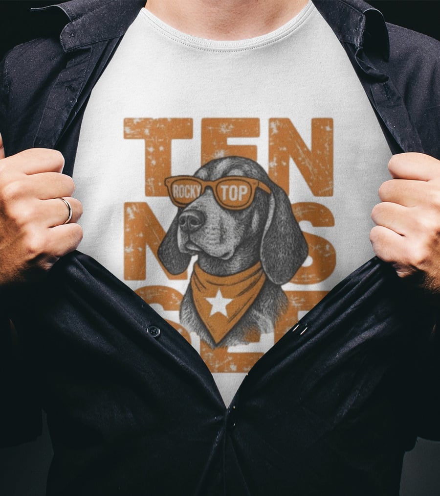 Comfort Colors Rocky Top Tennessee Dog Sunglasses Football T-Shirt