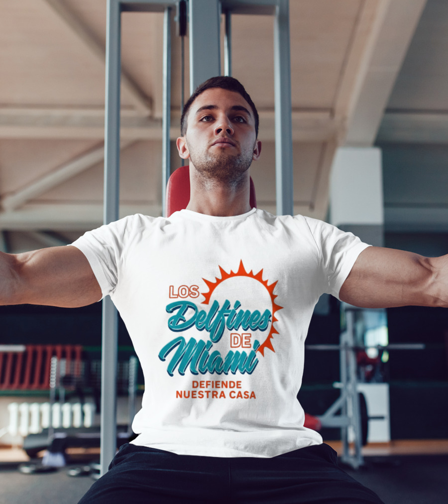 Los Delfines De Miami Defiende Nuestra Casa Solar T-Shirt
