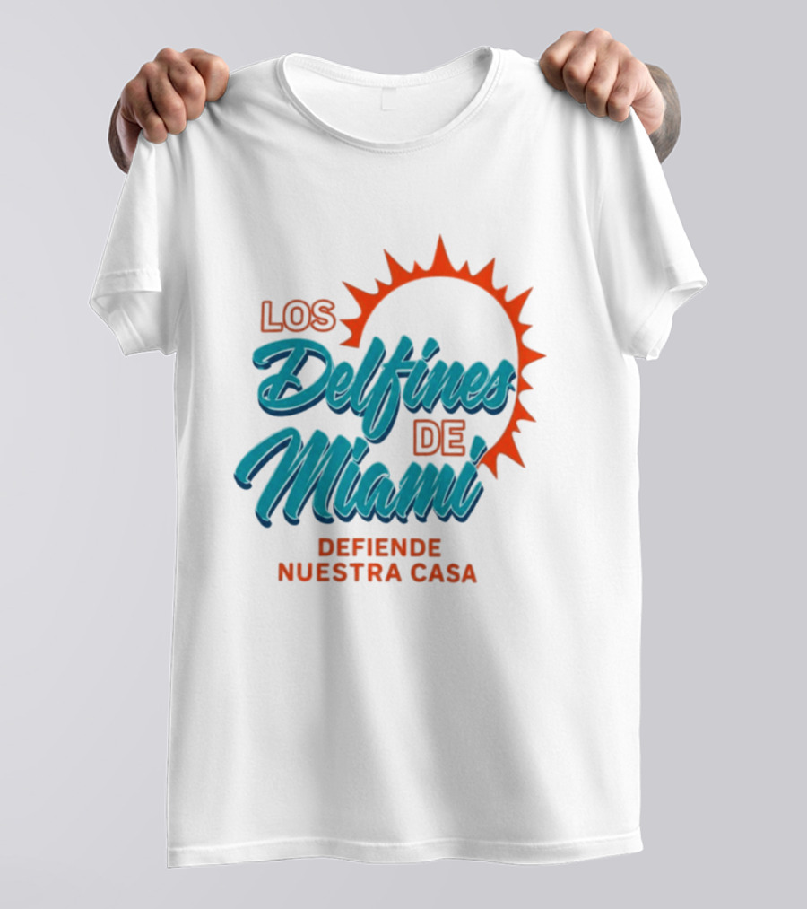 Los Delfines De Miami Defiende Nuestra Casa Solar T-Shirt