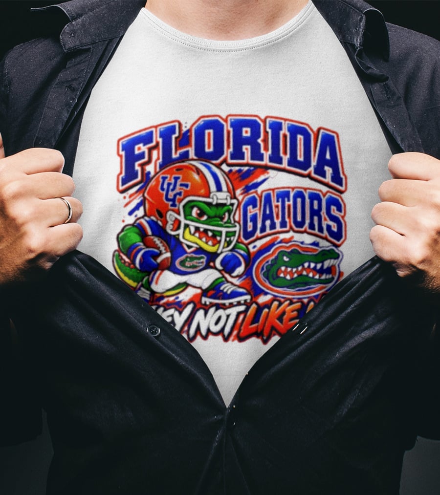 Florida Gators NCAA Football Fierce Gator They Not Like Us T-Shirt