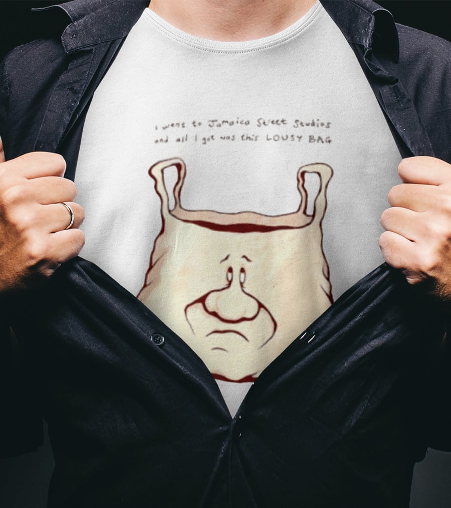 I Went To Jamaica Street Studios And All I Got Was This Lousy Bag Sad Face T-Shirt