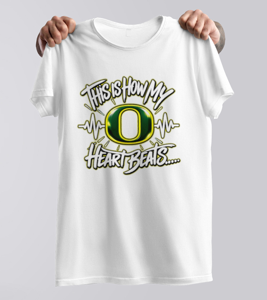 This Is How My Heart Beats Oregon Ducks T-Shirt