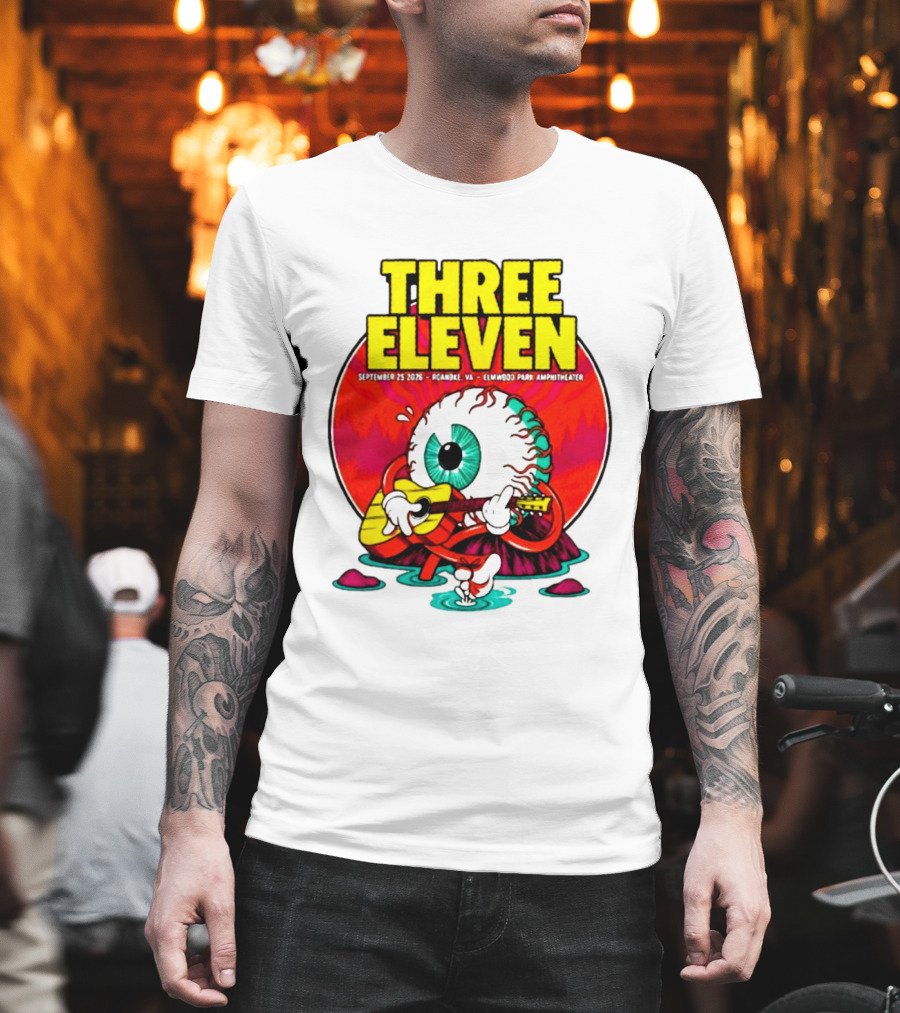 THREE ELEVEN September 25 2026 Roanoke VA Elmwood Park Amphitheater Event T-Shirt