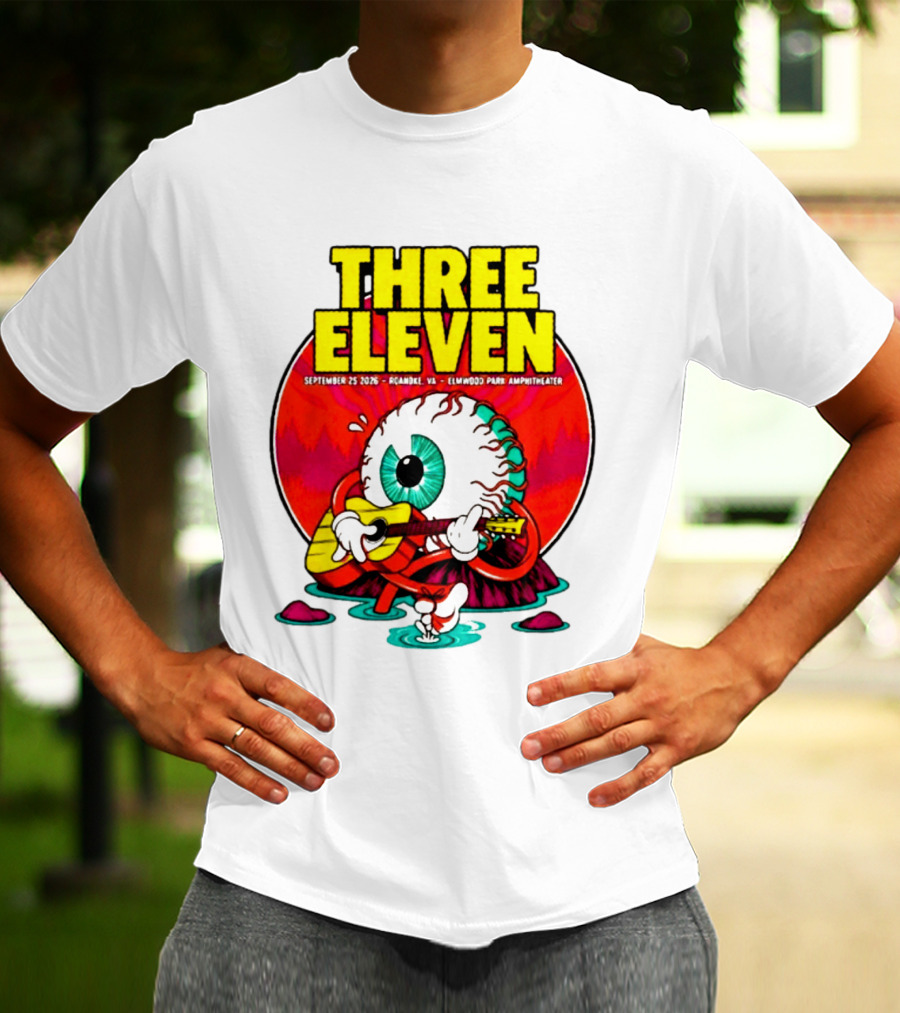 THREE ELEVEN September 25 2026 Roanoke VA Elmwood Park Amphitheater Event T-Shirt