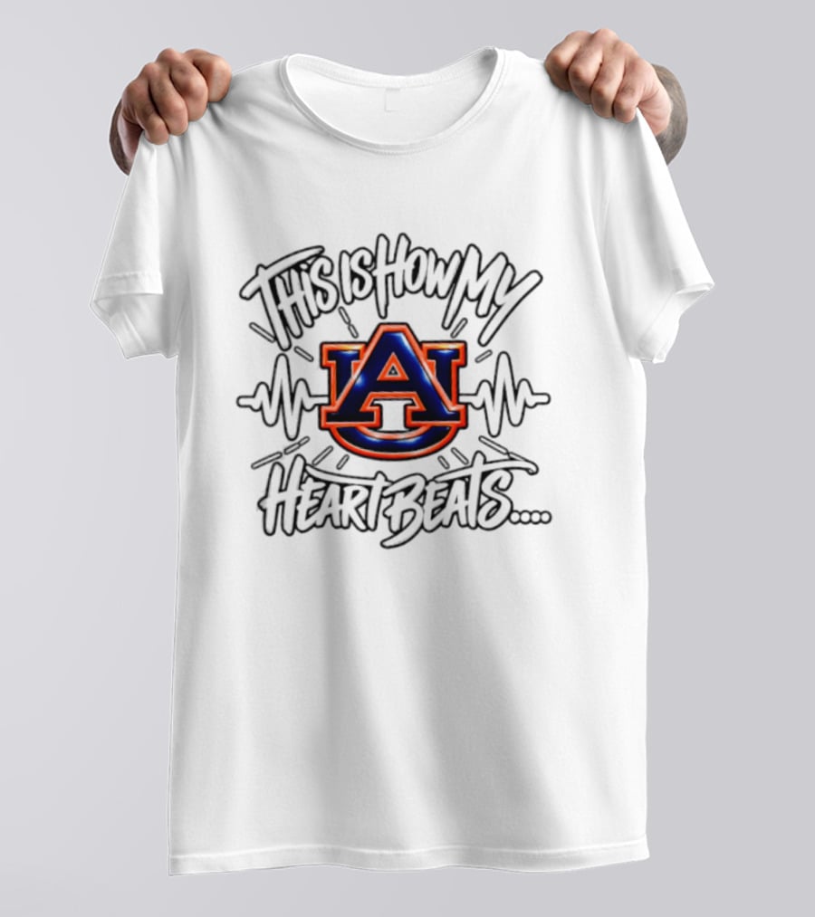 Auburn Tigers This Is How My Heart Beats T-Shirt