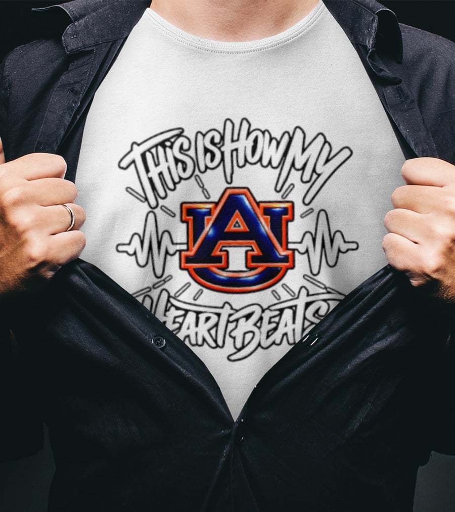 Auburn Tigers This Is How My Heart Beats T-Shirt