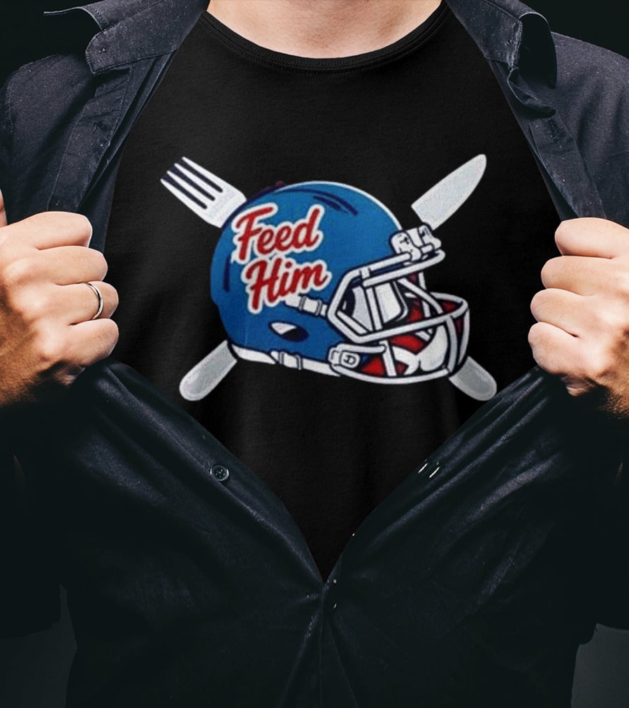 Ole Miss Rebels Feed Him Football Helmet 2026 T-Shirt