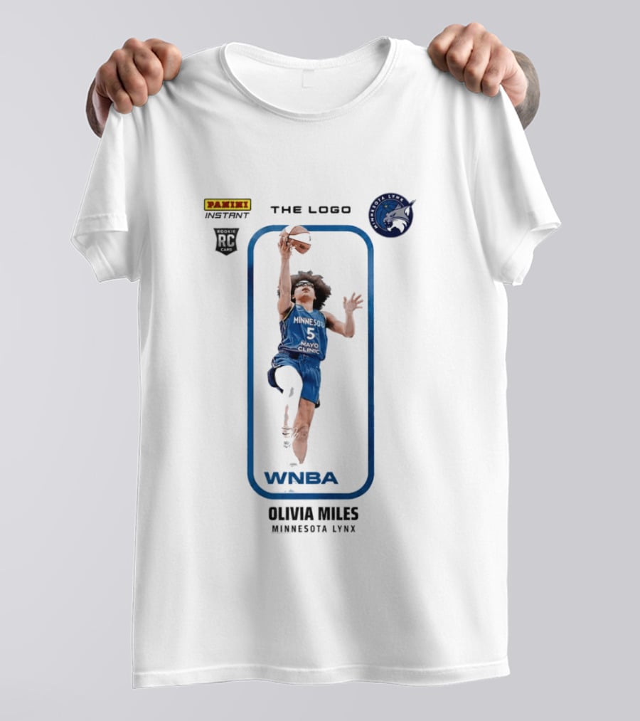 Panini Instant Olivia Miles Minnesota Lynx WNBA Rookie Card T-Shirt