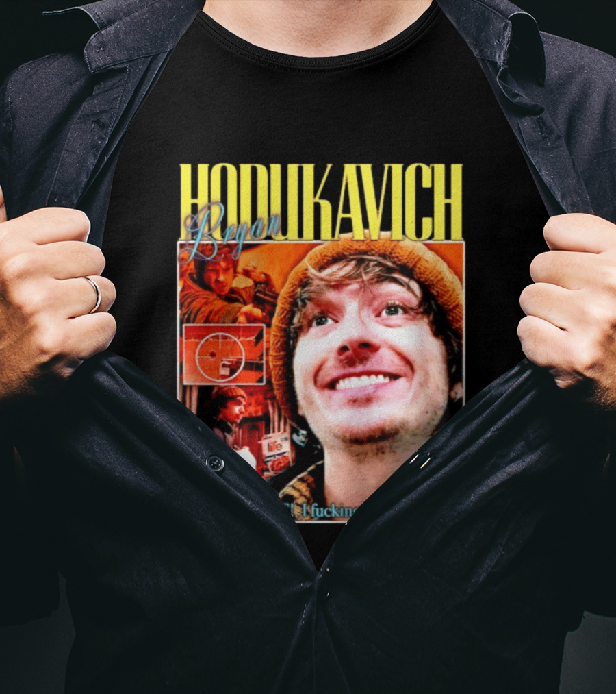 Hodlikavich Bryan Goddammit I Fucking Suck At Guns T-Shirt