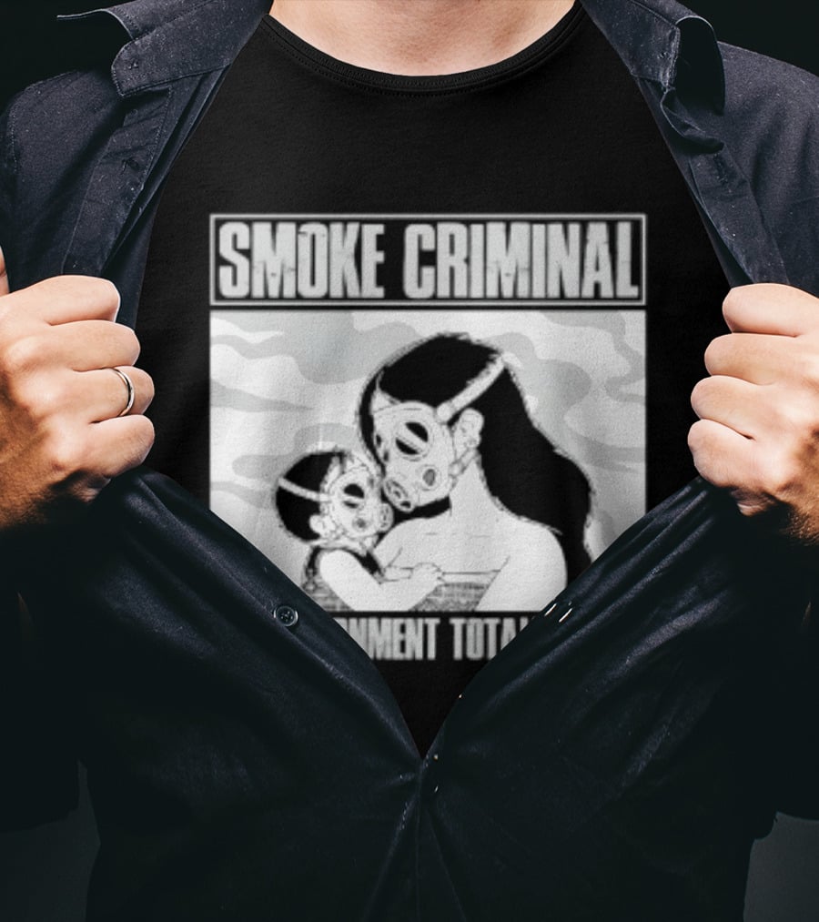 Smoke Criminal My Government Totally Suck Masked Couple Camouflage T-Shirt