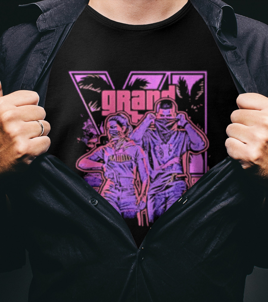 Grand Theft Auto V Rockstar Games Characters Baddie T-Shirt
