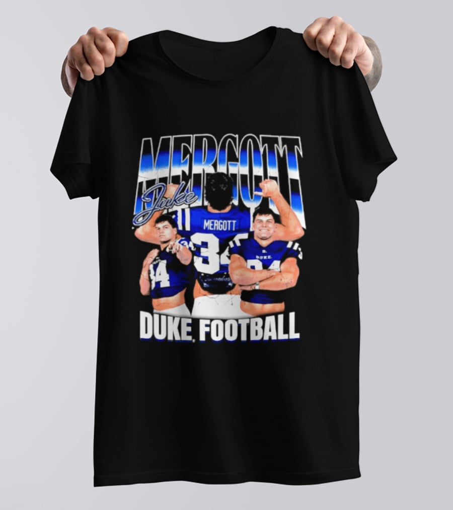 Duke Blue Devils Football Luke Mergott NCAA Player T-Shirt