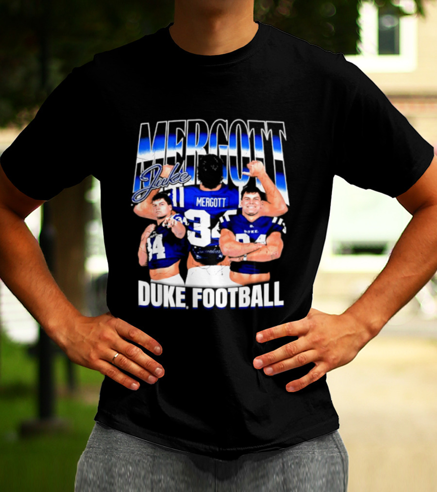 Duke Blue Devils Football Luke Mergott NCAA Player T-Shirt