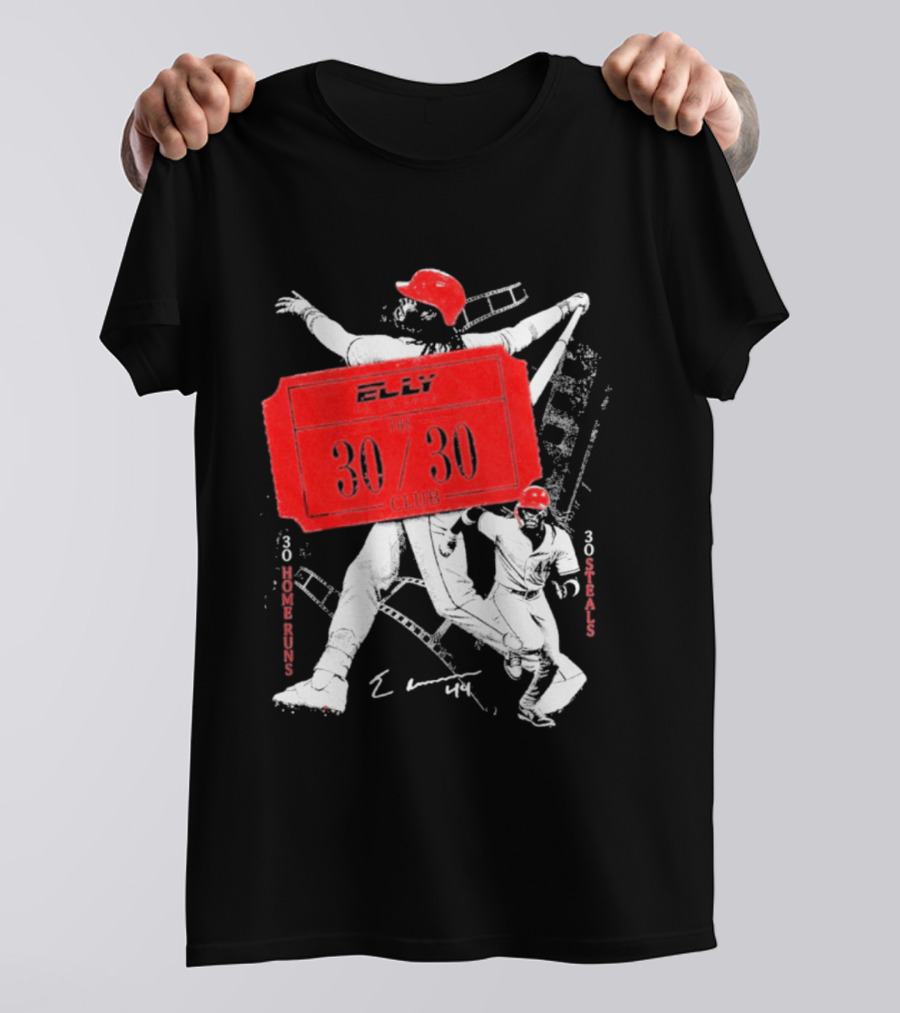 Elly The 30 30 Club 30 Home Runs 30 Steals T-Shirt