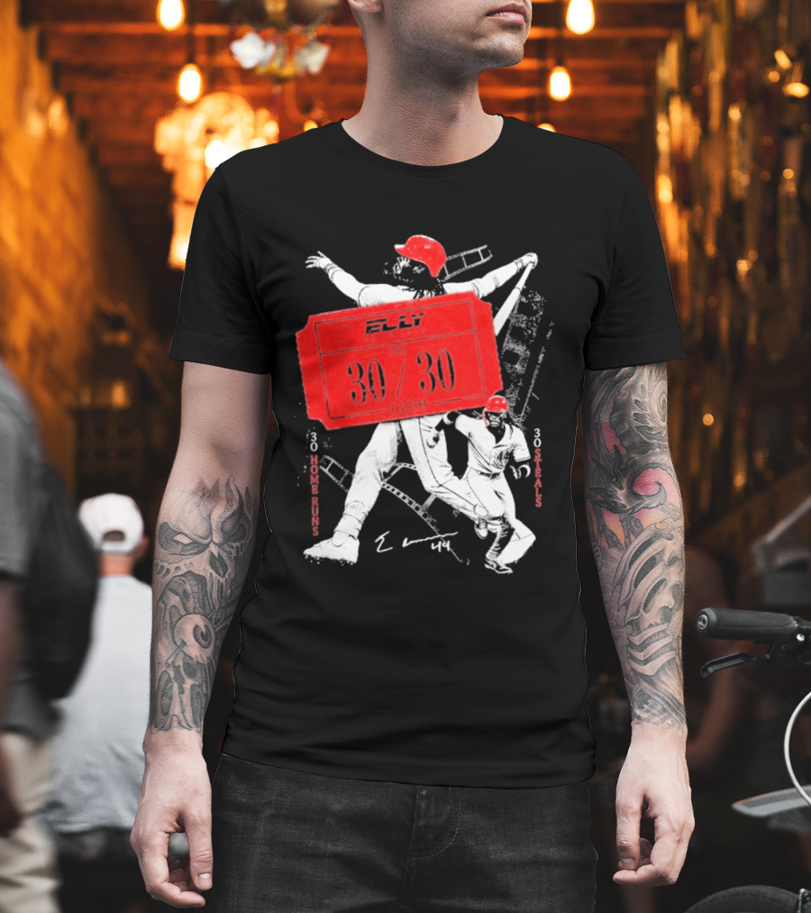 Elly The 30 30 Club 30 Home Runs 30 Steals T-Shirt