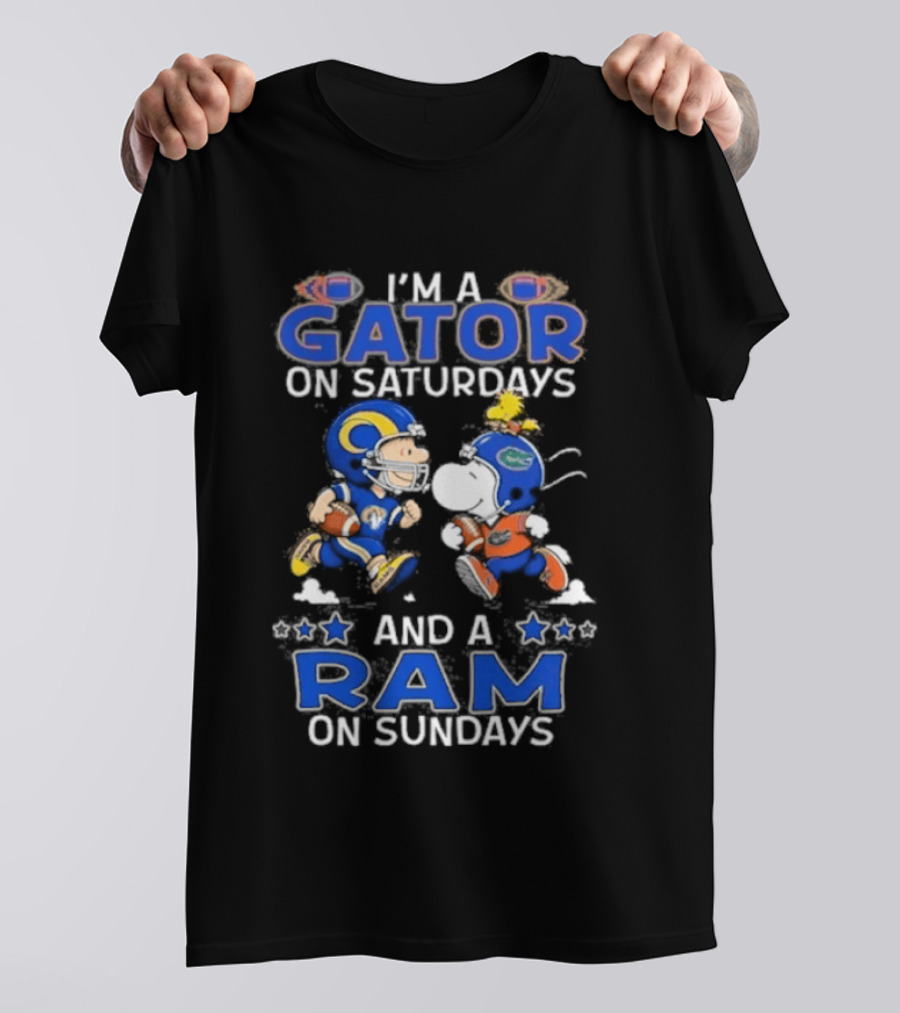 I'm A Gator On Saturdays And A Ram On Sundays Football Fans T-Shirt
