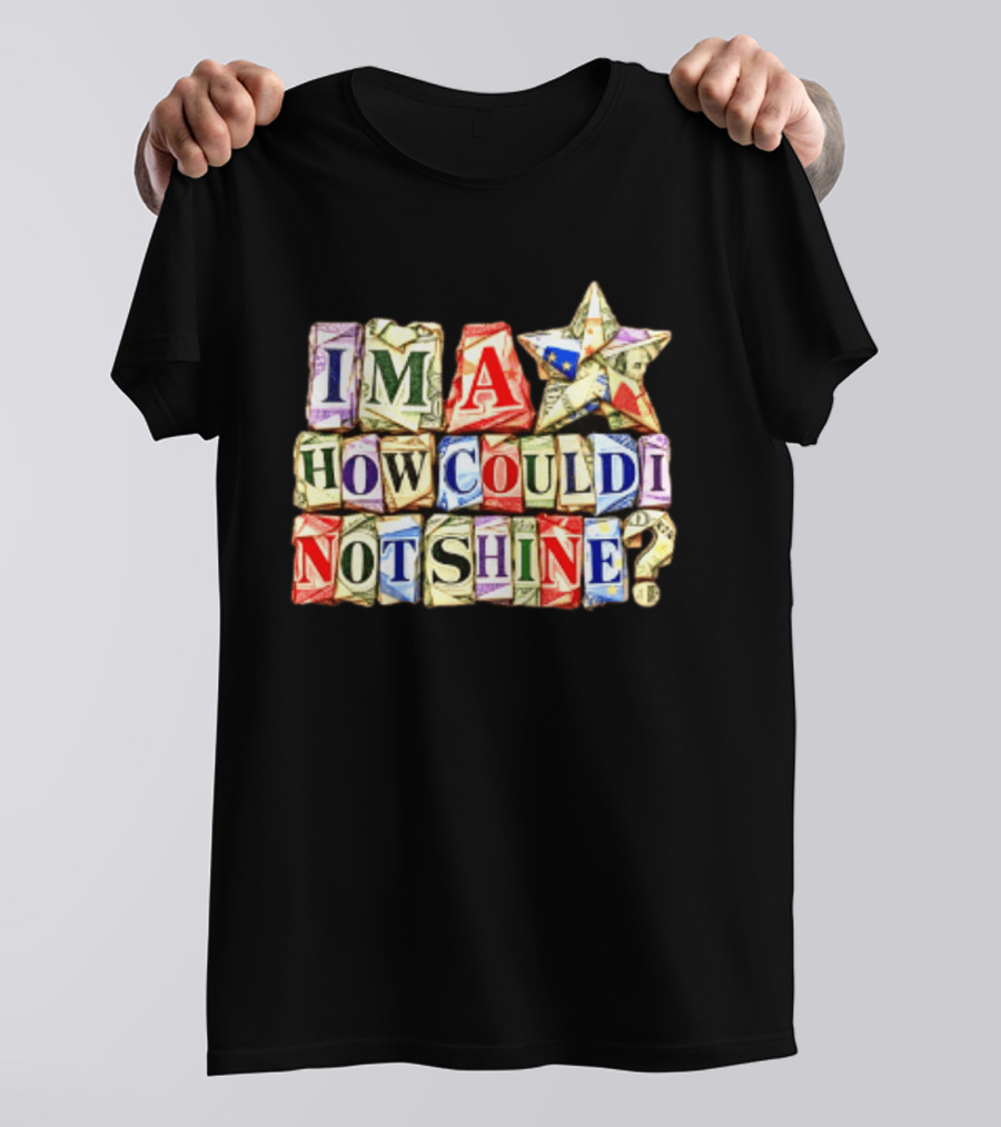 I'm A Star How Could I Not Shine Bright Colorful Blocks T-Shirt