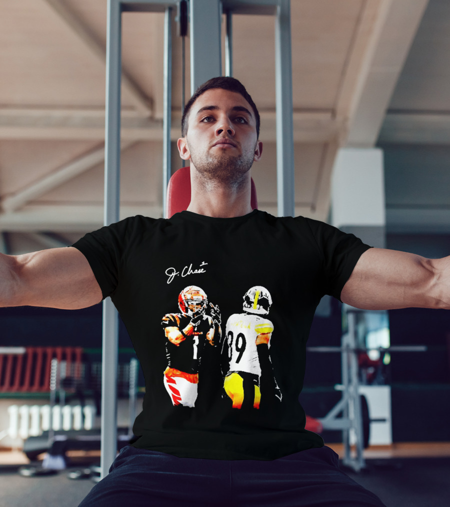 JaMarr Chase Vs Minkah Fitzpatrick Cincinnati Bengals Pittsburgh Steelers Football T-Shirt