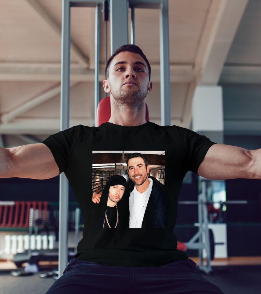 Justin Verlander Eminem Iconic Collaboration Moment T-Shirt