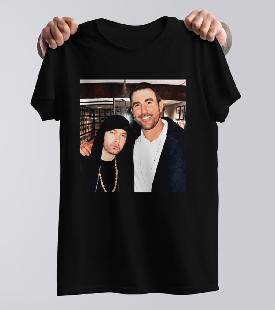 Justin Verlander Eminem Iconic Collaboration Moment T-Shirt