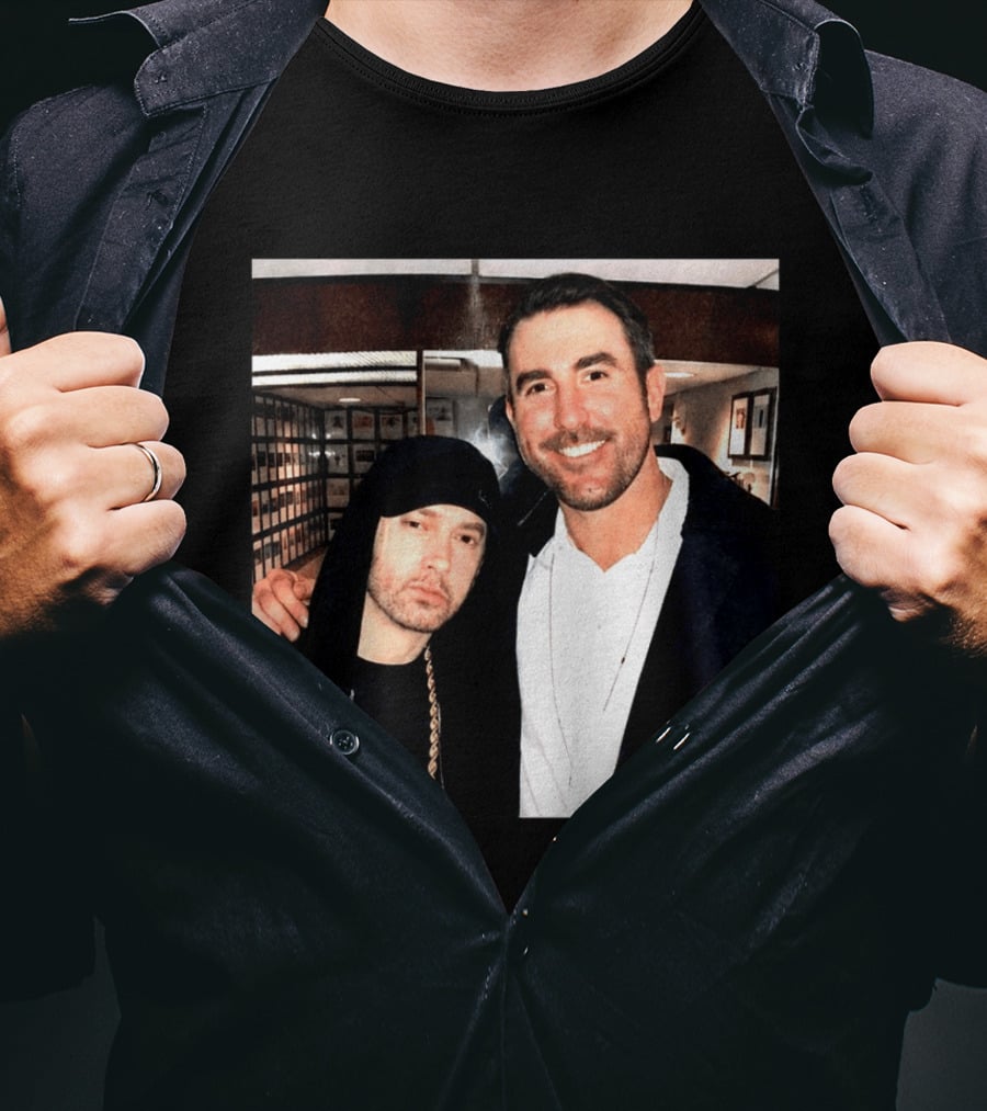 Justin Verlander Eminem Iconic Collaboration Moment T-Shirt