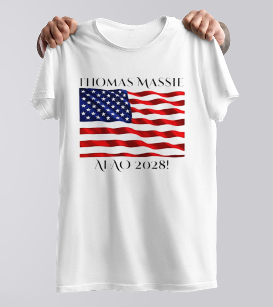 Thomas Massie American Flag 2028 AFAO T-Shirt