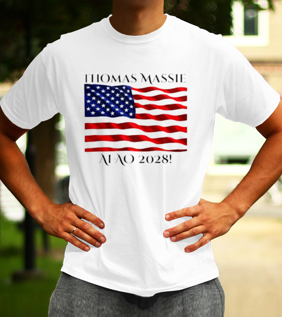 Thomas Massie American Flag 2028 AFAO T-Shirt