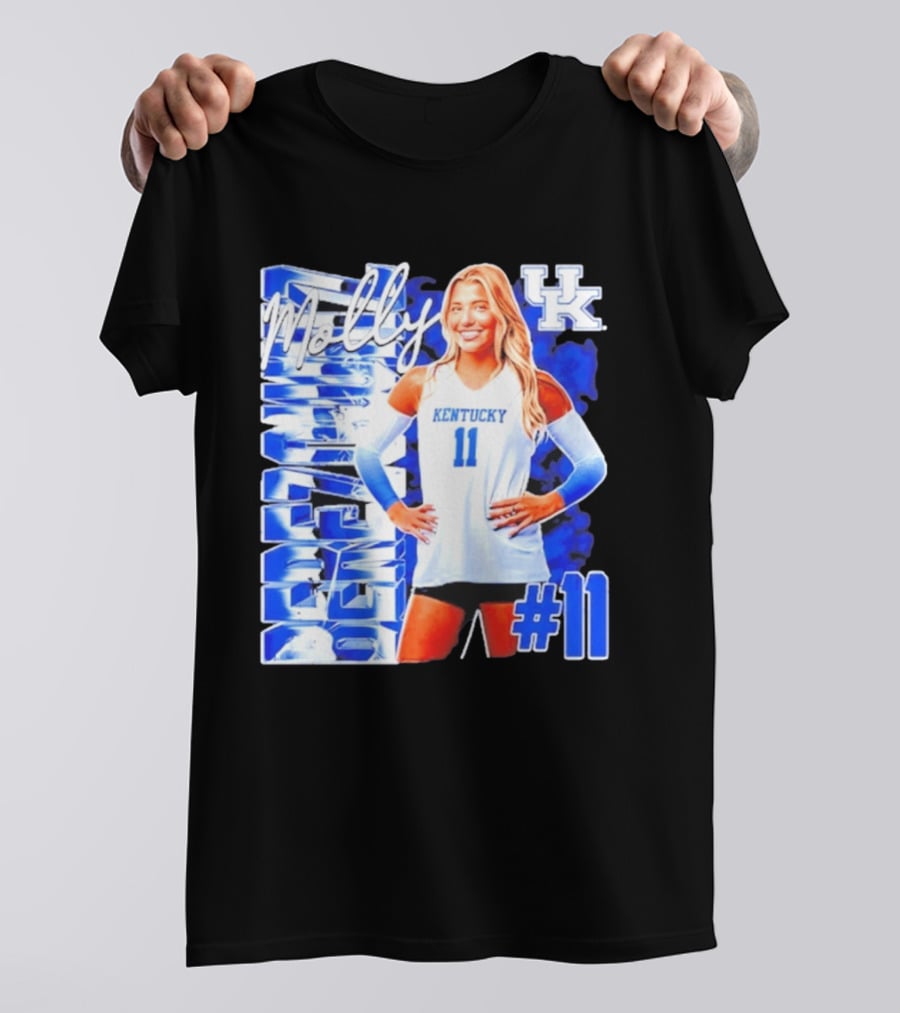 Kentucky Wildcats Volleyball Molly 11 Kentucky Player Pose UK T-Shirt