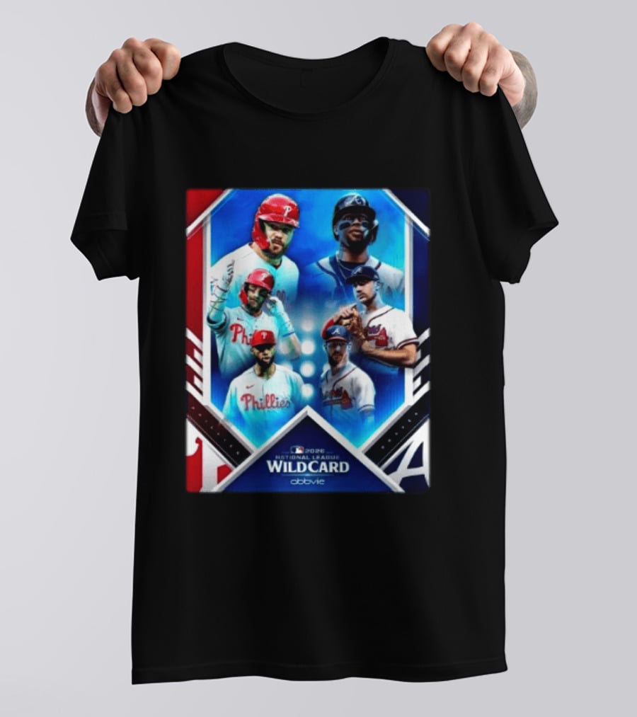 2026 MLB National League Wild Card Philadelphia Phillies Atlanta Braves Matchup T-Shirt
