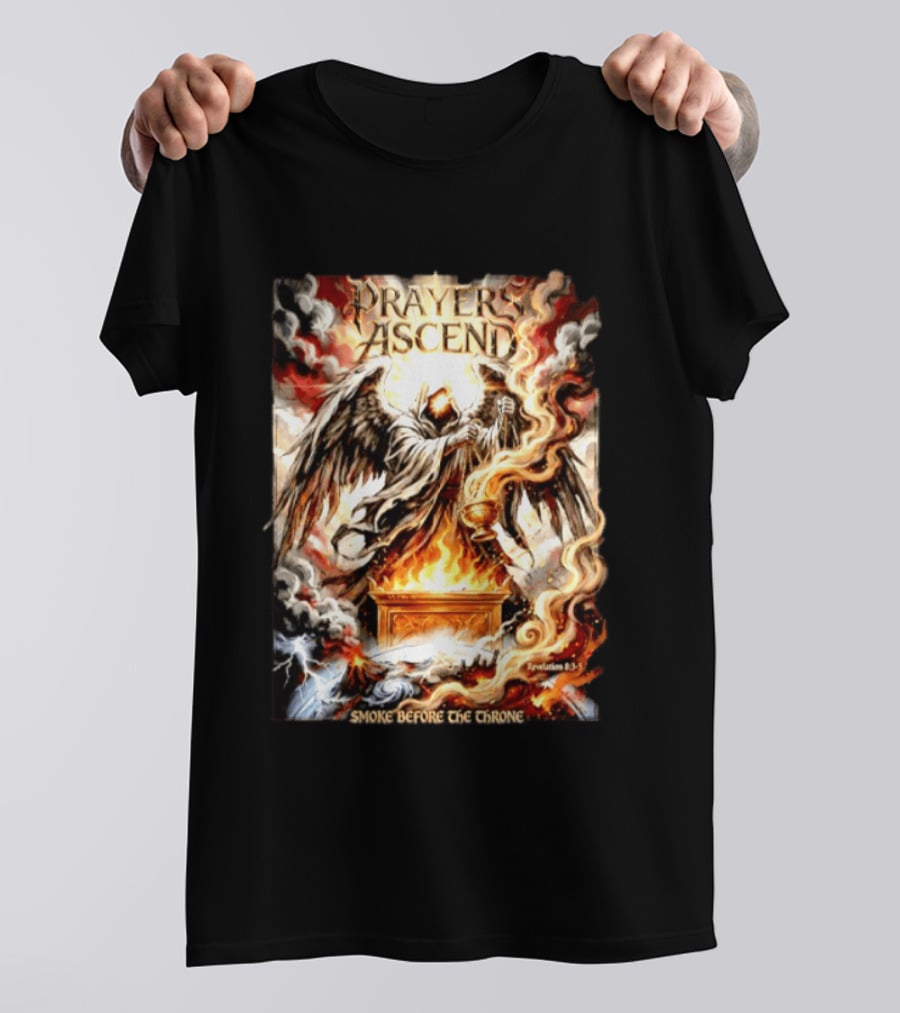 Prayers Ascend Smoke Before The Throne Revelation 8 3 5 Angelic T-Shirt