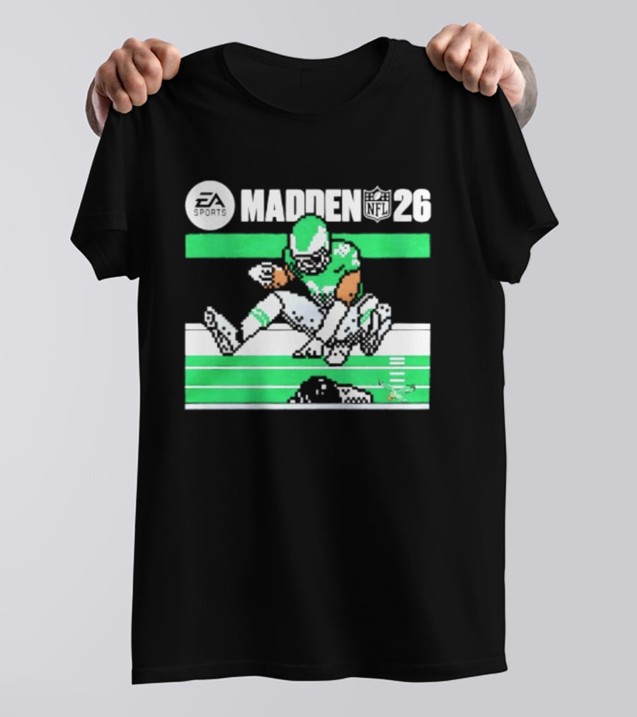 Saquon Barkley Philadelphia Eagles Madden 26 Football Gaming Fan T-Shirt