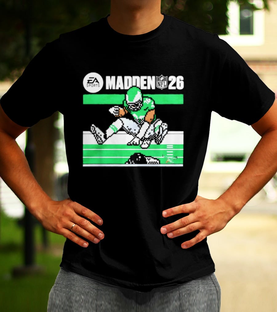 Saquon Barkley Philadelphia Eagles Madden 26 Football Gaming Fan T-Shirt