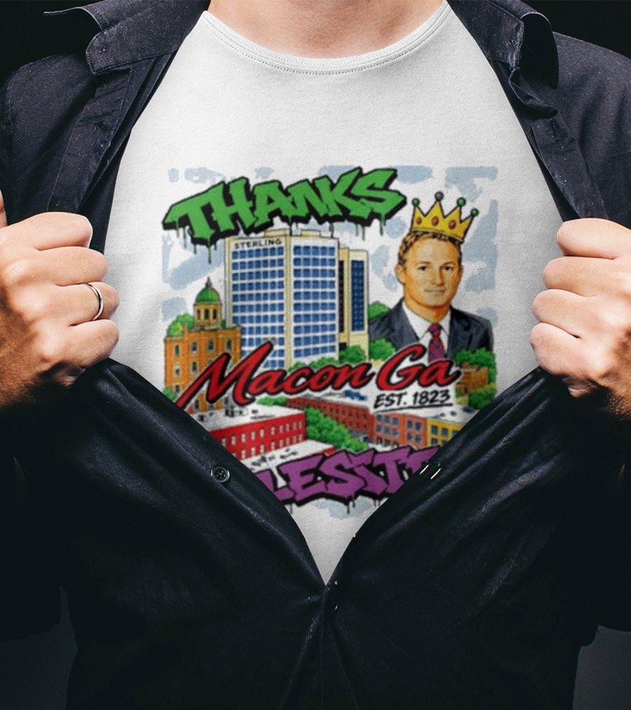 Thanks Macon Ga Lester T-Shirt