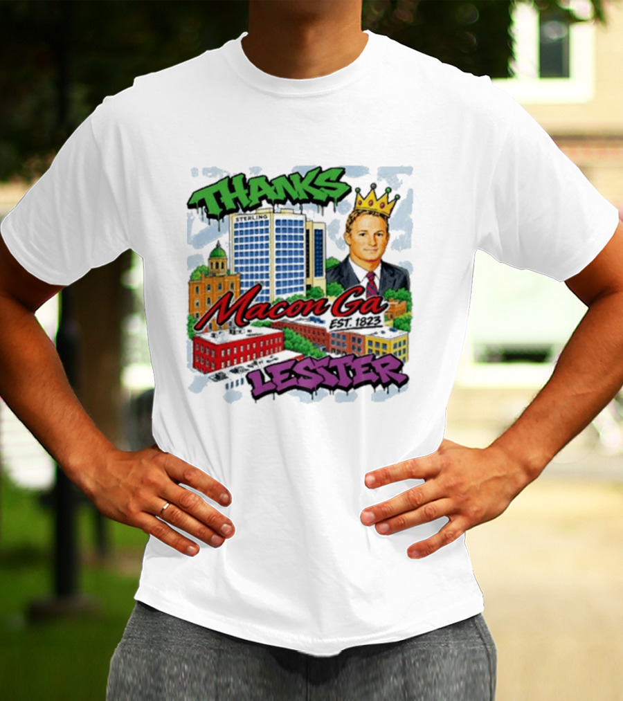 Thanks Macon Ga Lester T-Shirt
