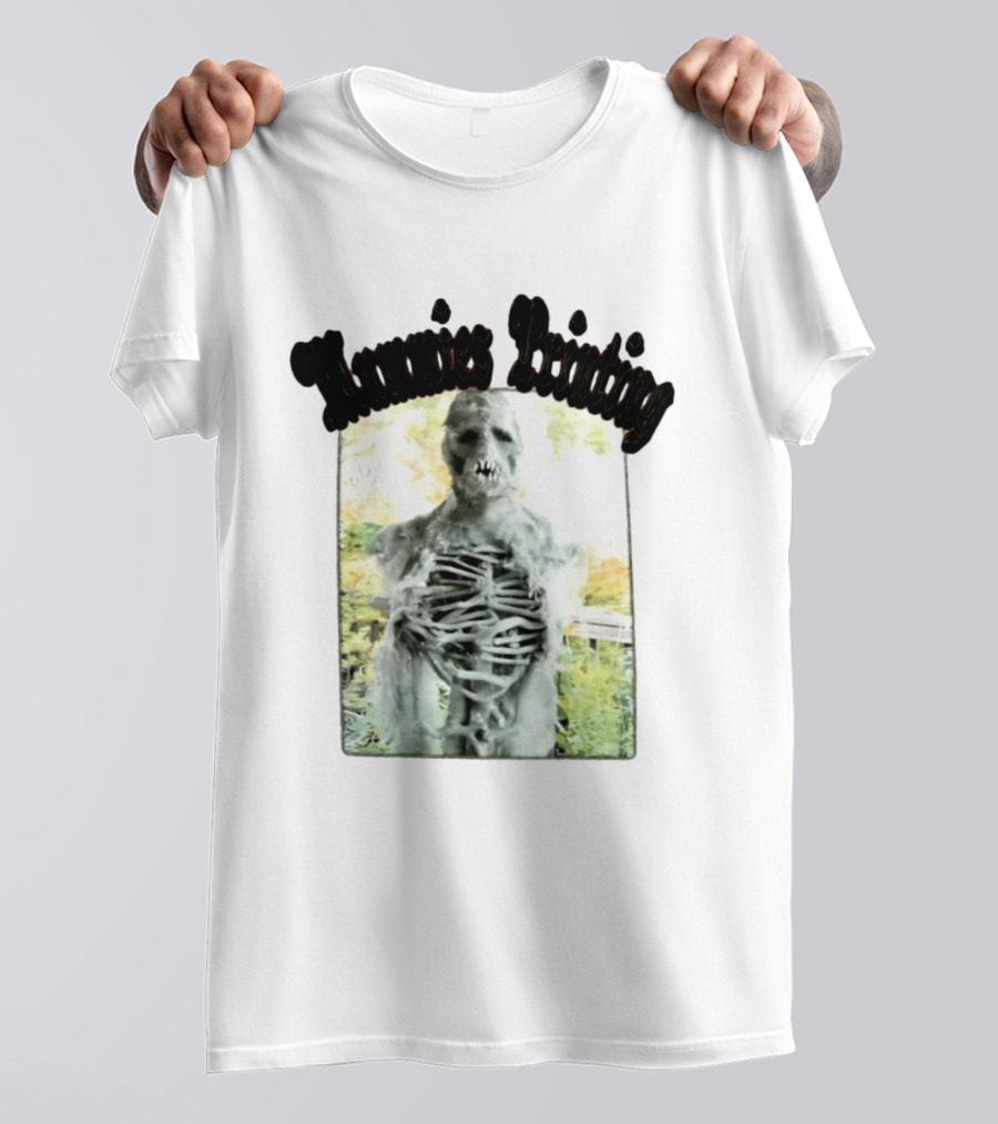 Mummies Printing Spooky Scarecrow Skeleton Horror T-Shirt