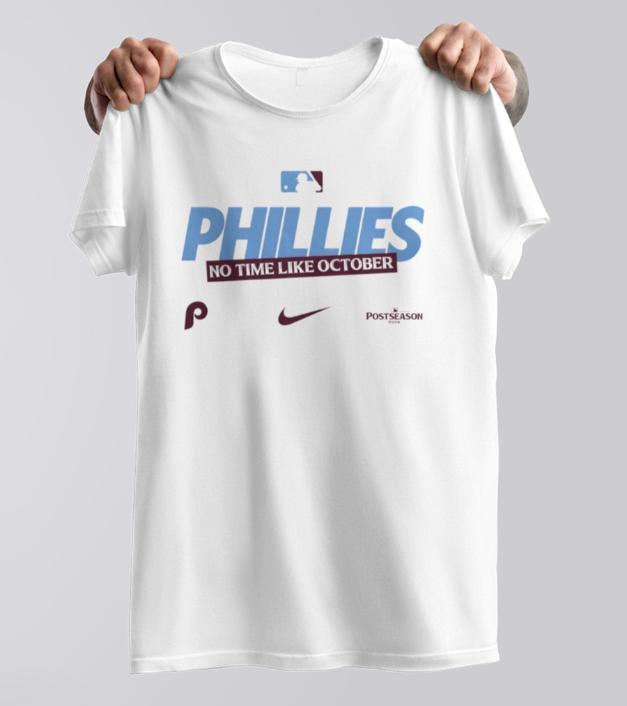 Philadelphia Phillies No Time Like October 2026 MLB Postseason Nike T-Shirt