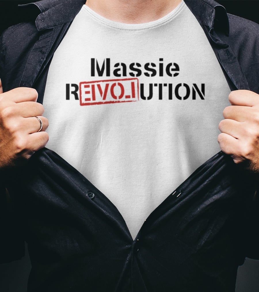 Massie Revolution REVO LU TION Stamped T-Shirt