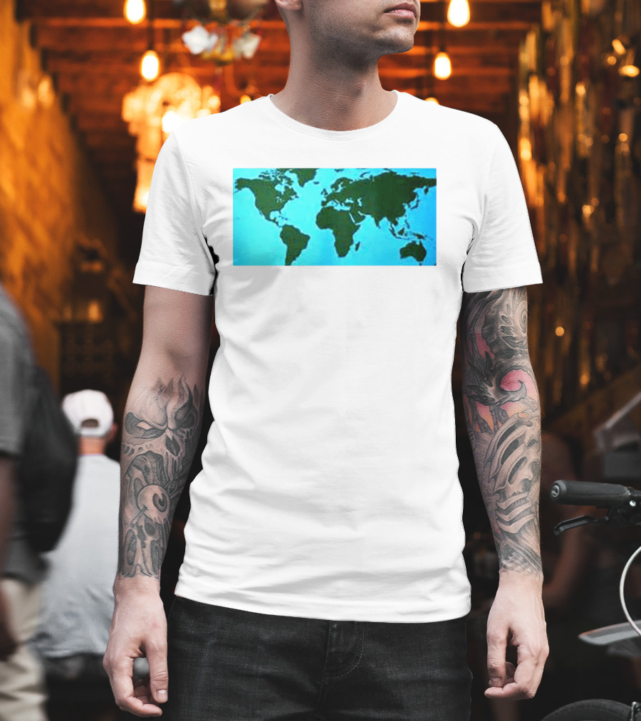 World Map Planet Earth Travel Adventure Journey T-Shirt